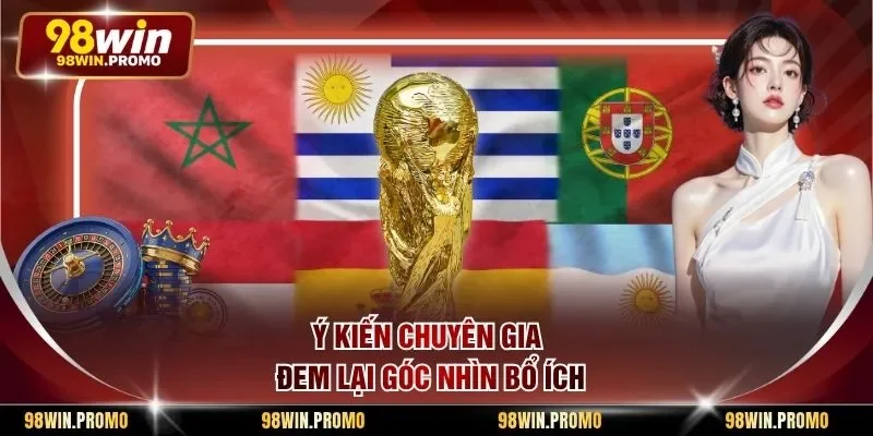Cá Cược World Cup 98win - Hình Thức Giải Trí Hấp Dẫn 3 Ý kiến chuyên gia đem lại góc nhìn bổ ích